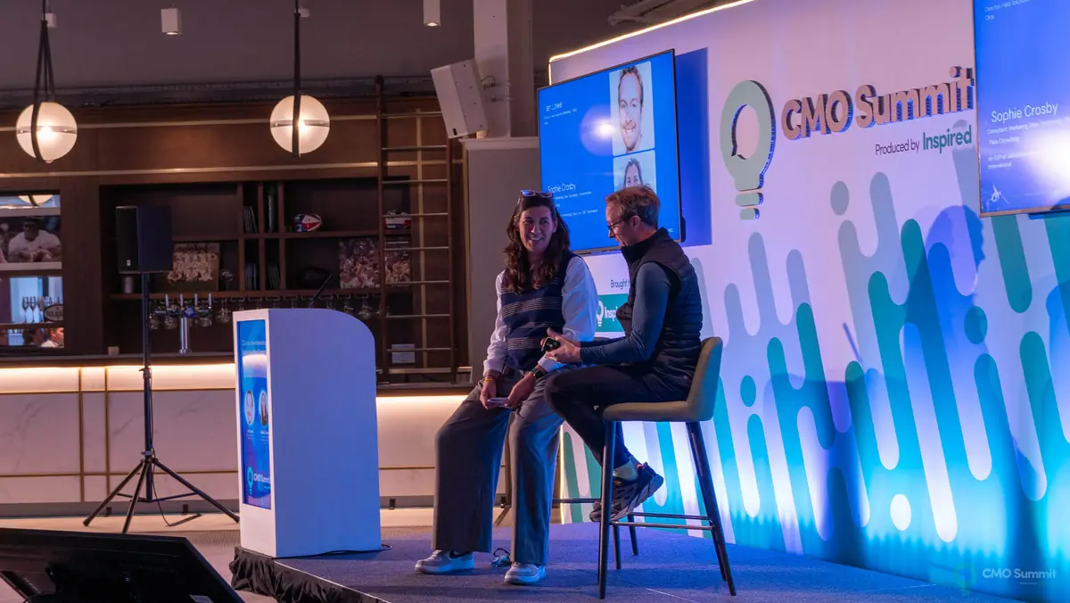 Fireside conversation on stage at the CIO Summit